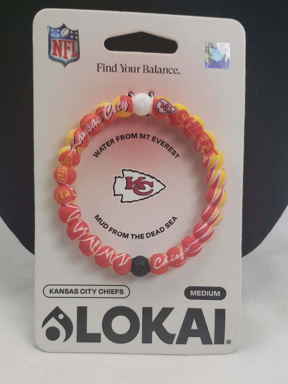 Lokai Kansas City Chiefs NFL Bracelet Size M